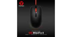 Fantech RHASTA II G13 Wired RGB Gaming Mouse, 2400 DPI, Braided USB Cable,125Hz Polling Rate, Advanced Optical Gaming Sensor