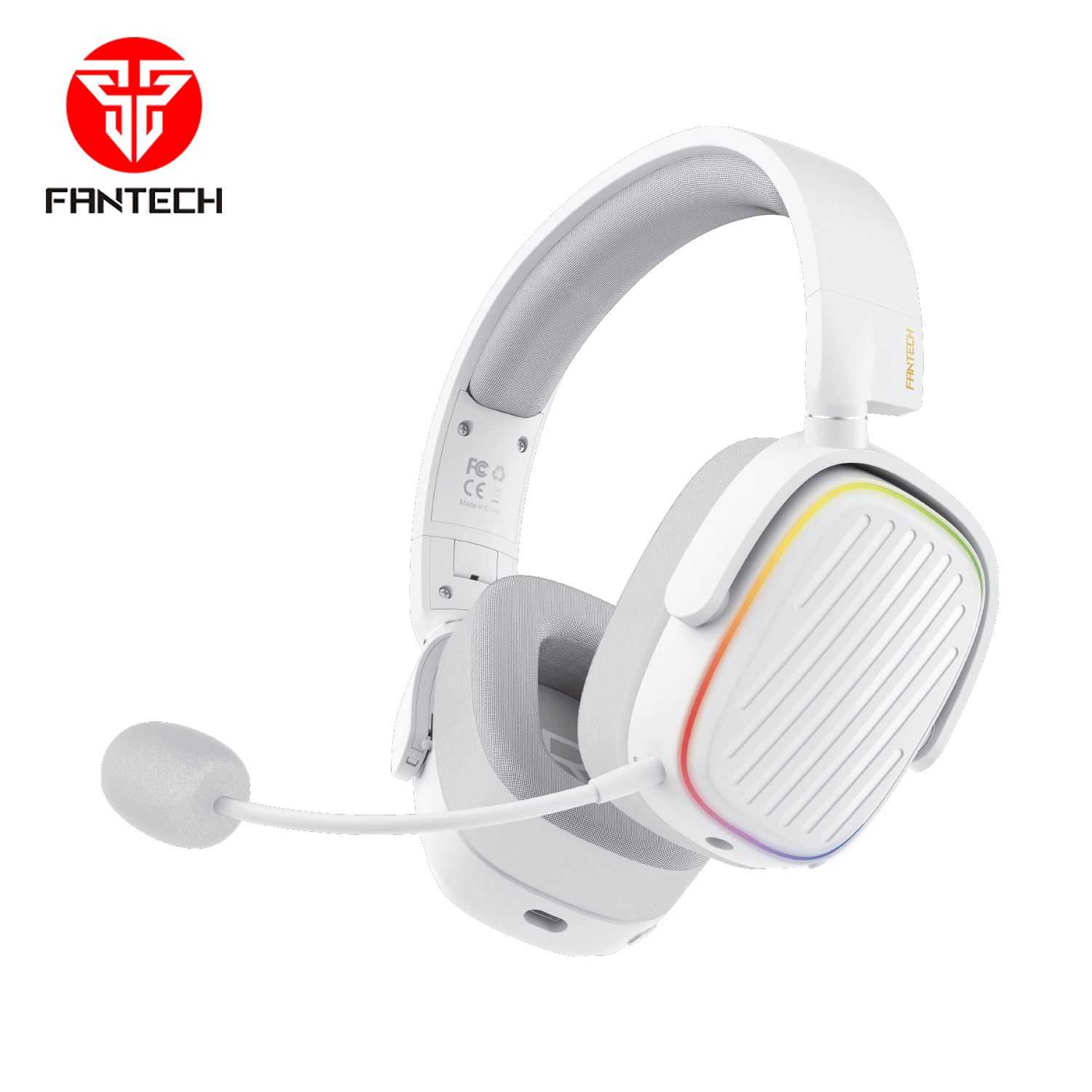 Fantech Harmony Whg02 Wireless & Bluetooth Headphone Tri Mode Connection White