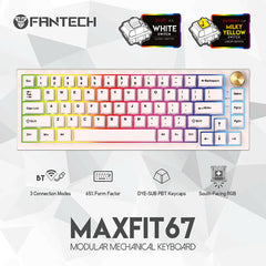 Fantech Maxfit67 Mk858 Modular Bluetooth, Wireless Rgb Mechanical Keyboard