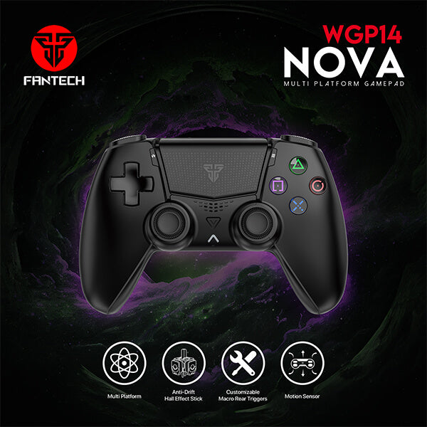 Fantech Nova WGP14 Dual Connection (bt/wired) Gaming Controller Black with gamepad