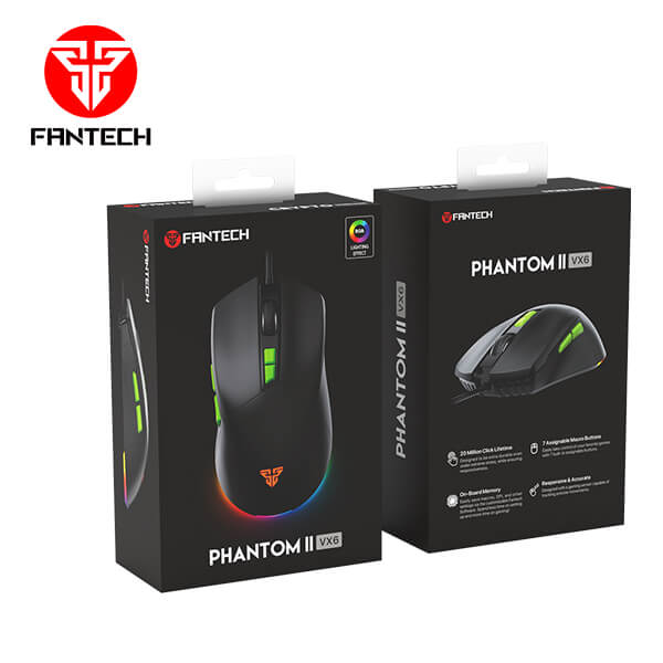 Fantech Phantom Ii Vx6 Gaming Mouse Black Fantech Phantom Ii Vx6 Gaming Mouse Black
