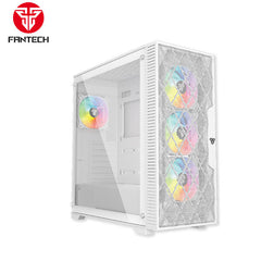 FANTECH RHOMBUS XL CG84 MID TOWER CASE - WHITE (EXCLUSIVE)