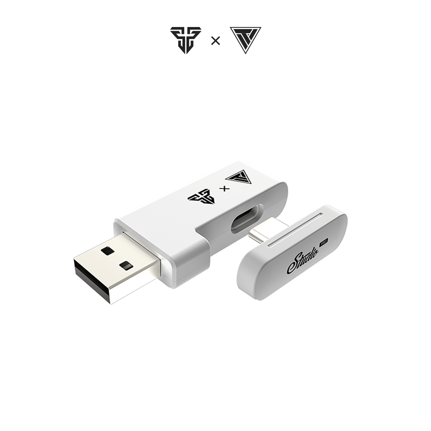 Fantech Studio Pro WHG03 7.1 Surround Sound Bluetooth & Wireless Gaming Headset White with USB Dongle for Phone Usage
