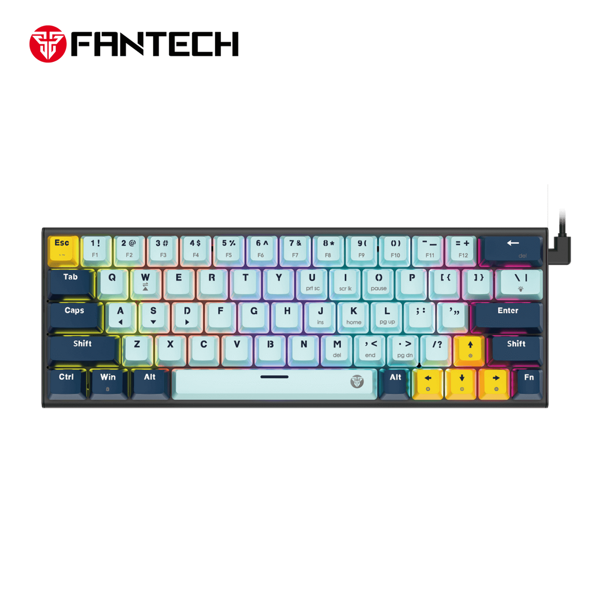 Fantech MK874V2 ATOM 63 Mechanical Gaming Keyboard - BLUE