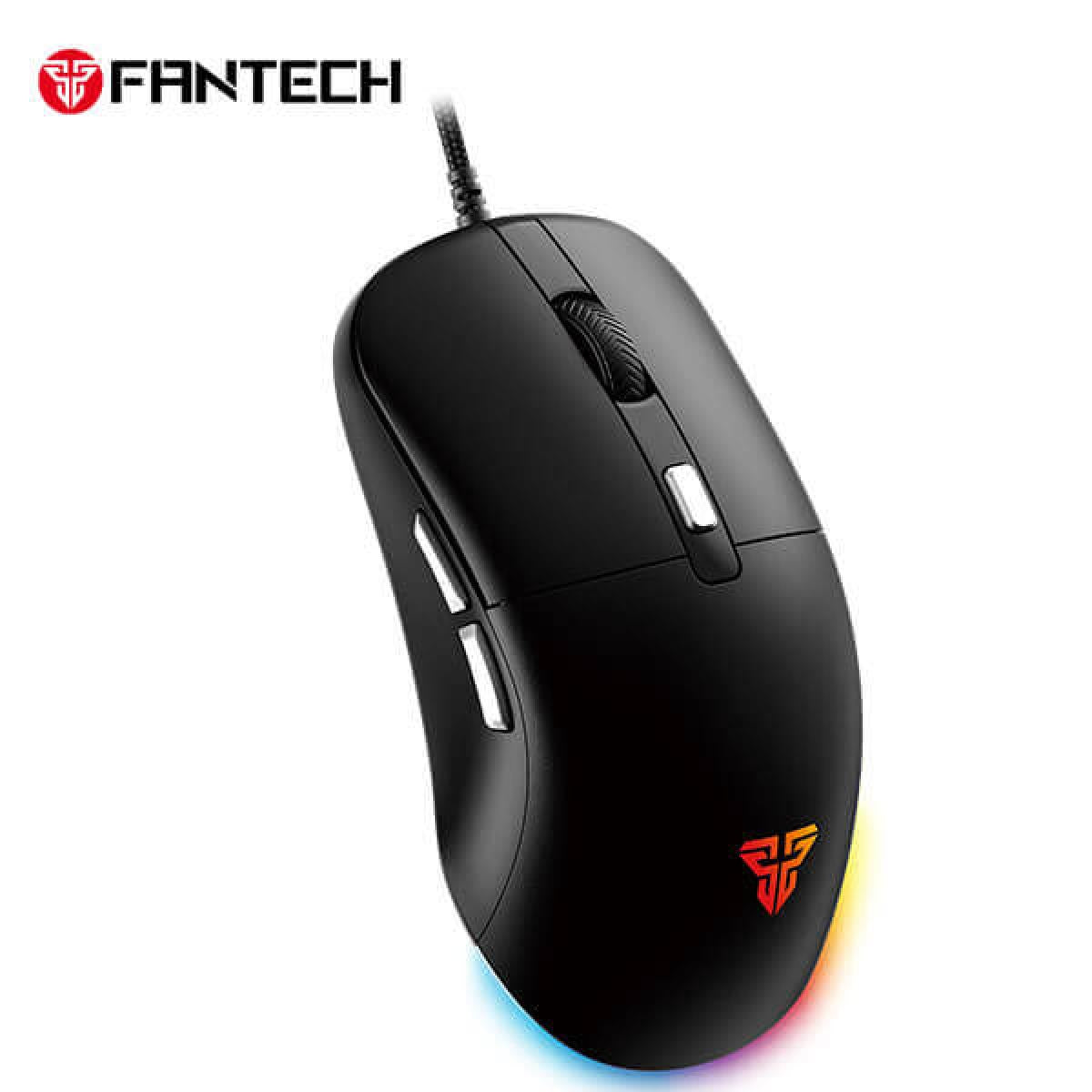 FANTECH KANATA S VX9S RGB Optical Wired Gaming Mouse, 7200 DPI, 82g Weight, Ambidextrous Design, Braided Cord, Software Support for Kanata S