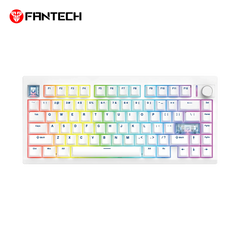 FANTECH MK921 MAX FIT QMK WIRELESS MECHANICAL KEYBOARD WHITE WHITE SWITCH