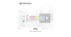 FANTECH P51 Power Bundle 5 IN 1 Gaming Set Combo Black Wired (Keyboard + Mouse + Headset + Mouse Pad+ Headset Stand) - White