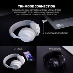 FANTECH WHG04 TAMAGO II MULTI-PLATFORM WIRELESS GAMING HEADSET WHITE