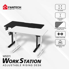 FANTECH WS311 WORK STATION ADJUSTABLE RISING 110CM*60CM - BLACK
