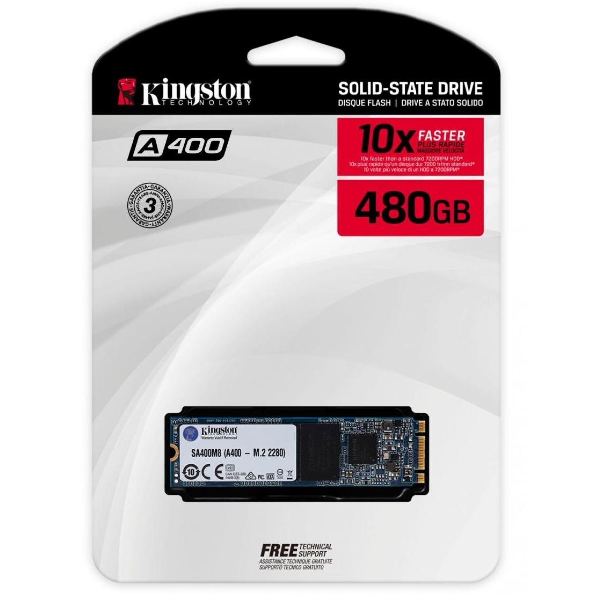 Kingston NVMe SATA solid state drive for data storage