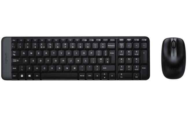 Logitech MK220 Compact Kit 2.4GHz Wireless Black Keyboard & Mouse Combo (عربي) Logitech MK220 Compact Kit 2.4GHz Wireless Black Keyboard & Mouse Combo (عربي)