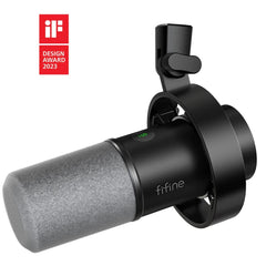FIFINE K688 USB/XLR Dynamic Mic with Shock Mount, Touch-Mute, Headphone Jack, I/O Controls for Podcasting | K688 |