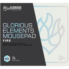 Glorious Elements Mousepad Xl Mouse Pad Foam Core Hybrid Cloth Computer Desk Pad For Speed Gaming 430x380x4mm (fire) - CompuMe