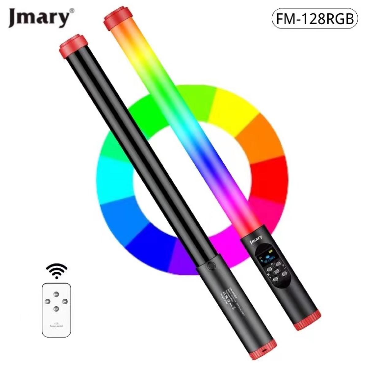 Jmary Fm 128 Rgb Led Light Waterproof Lighting Bar With Oled Display Indicator - CompuMe
