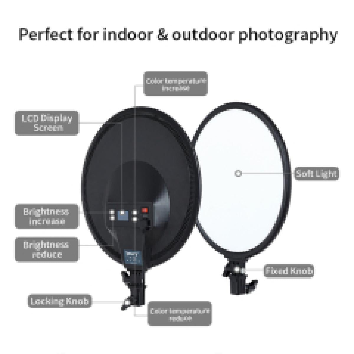 Jmary FM-15RS 15 inch Panel Video Light Without Stand