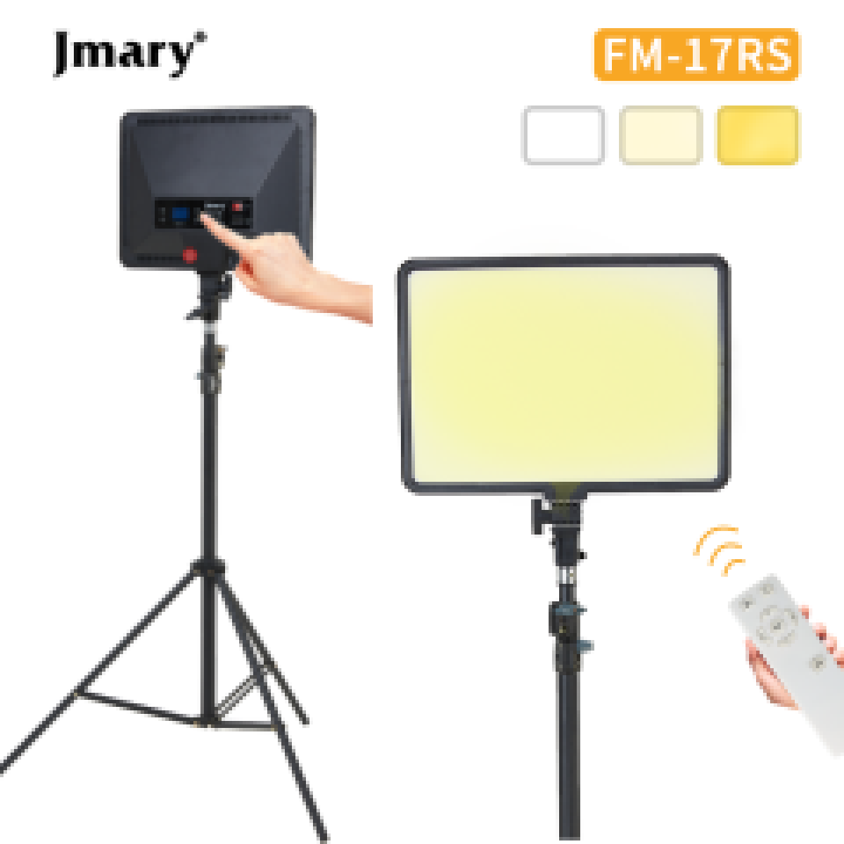 Jmary FM-17RS 17 inch Panel Video Light Ring Light