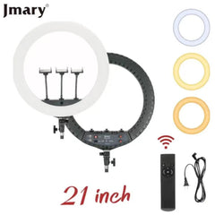 Jmary Selfie Fm 21r Ring Light 21 Inch With Remote, 72w Without Tripod Powerful And Versatile Ring Light Designed To Elevate Your Lighting - CompuMe