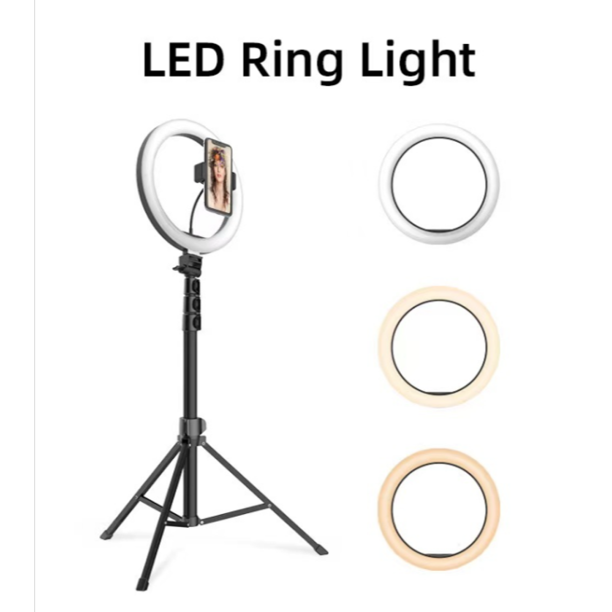 Jmary FM-536A 10 Inch Selfie Ring Light Tripod Kit