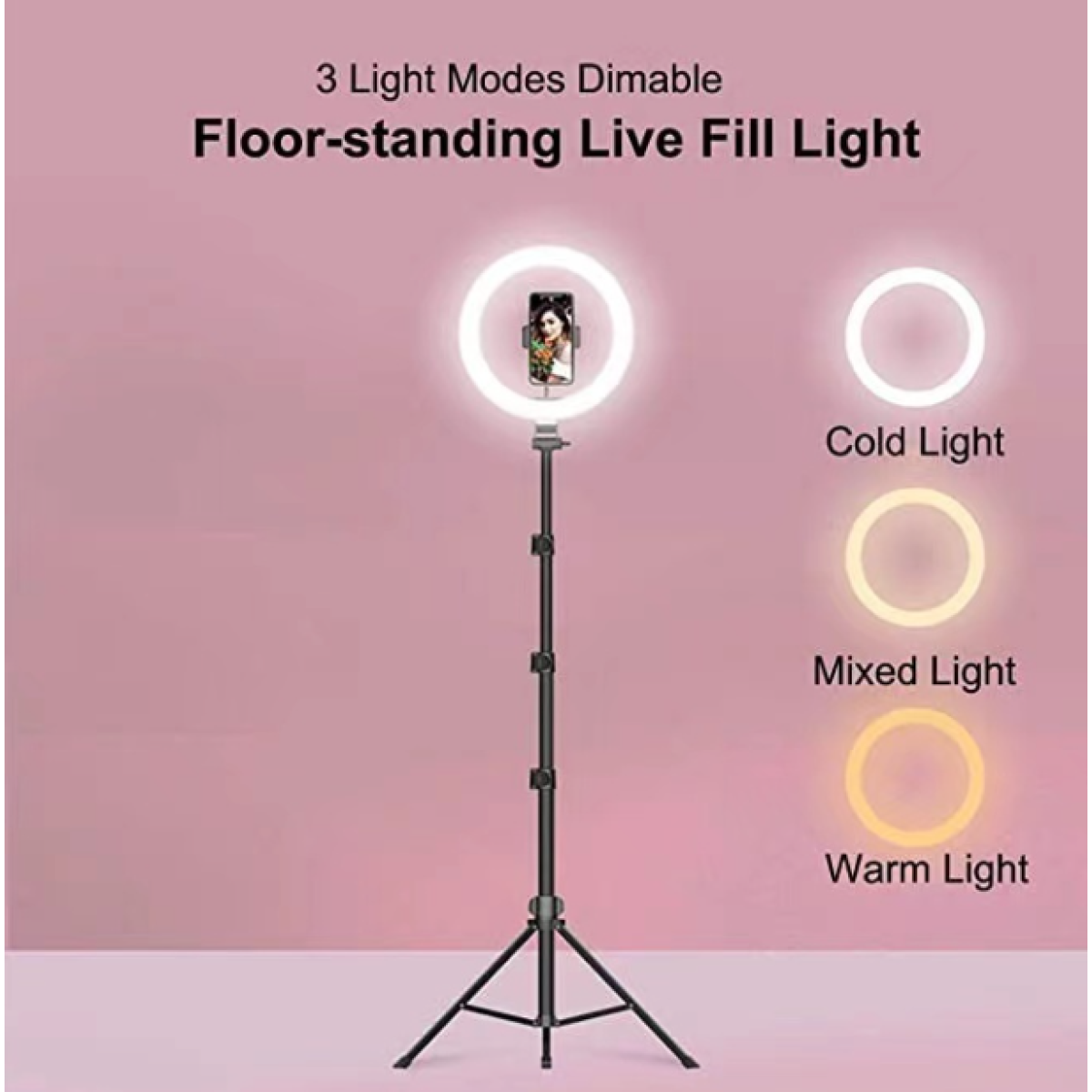 Jmary FM-536A 10 Inch Selfie Ring Light Tripod Kit