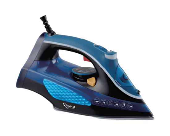 G-MAX Steam Iron, 2600Watts, 300Ml, Black & Blue - SW-618