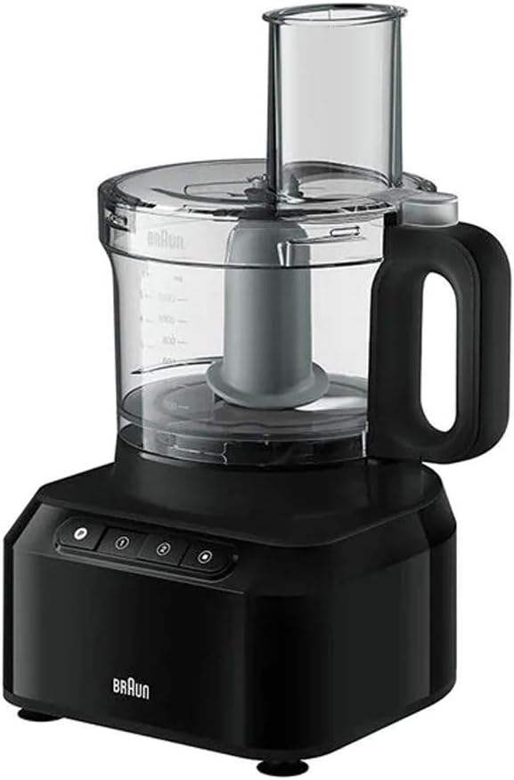 Braun Food Processor 800 W 2 speed settings with Pulse 2.1 L Bowl Capacity With Accessories Black