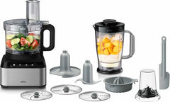 Braun Food Processor 800 W 2 speed settings with Pulse 2.1 L Bowl Capacity and Accessories Black