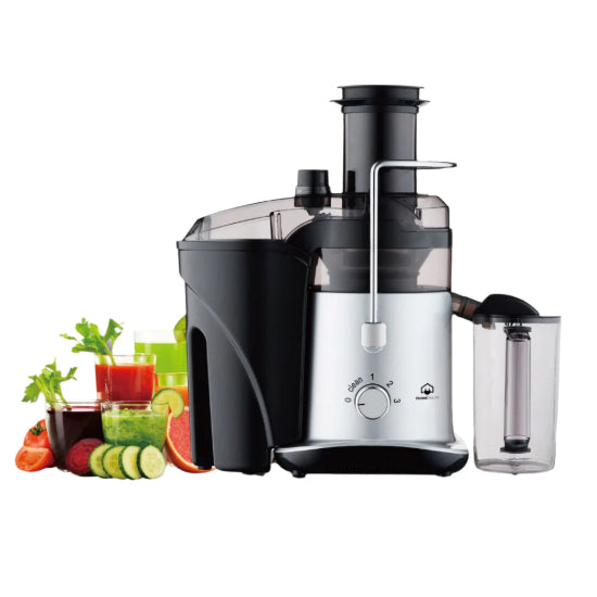 Home electric Juicer, 800Watts, Black & Silver - J-222