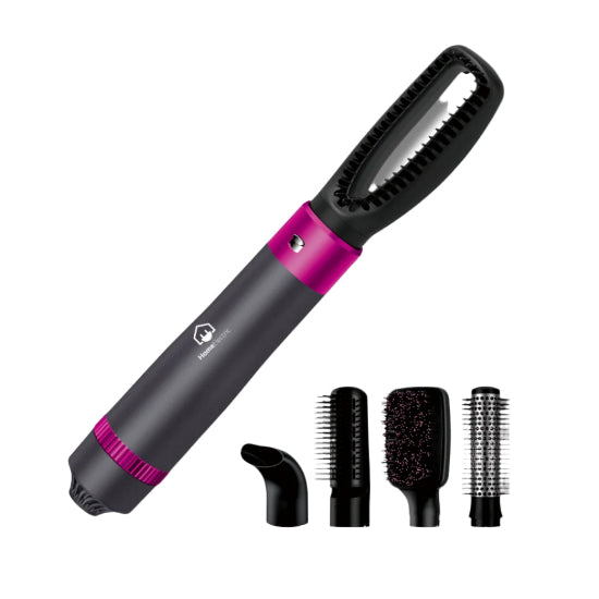 Home electric Hair Dryer Set, 1000Watts, Black & Pink - HDS-777