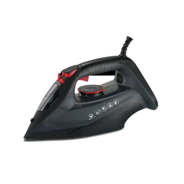 Home Electric Steam Iron, 2200Watts, Ceramic Plate, Grey - HIT-99