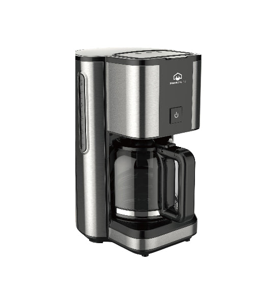 Home Electric American Coffee Machine, 1.2Lit, 900Watts, Black & Silver - HK-509