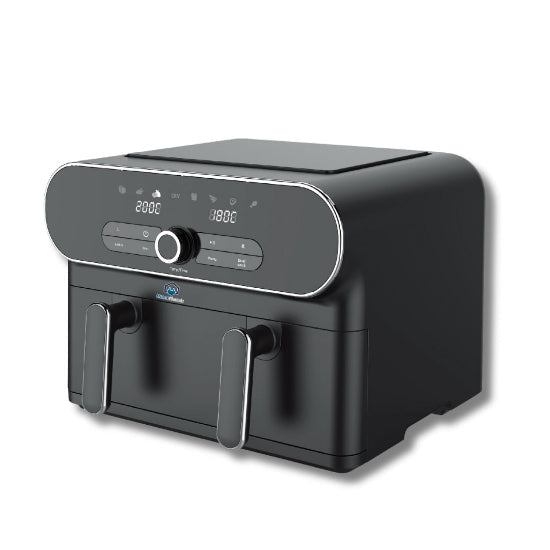 Home Electric Fryer Dual Basket, 11Lit, 2400Watts, Black - AF-733