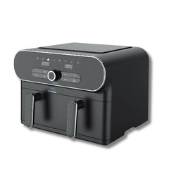 Home Electric Fryer Dual Basket, 11Lit, 2400Watts, Black - AF-733