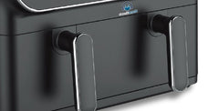 Home Electric Fryer Dual Basket, 11Lit, 2400Watts, Black - AF-733