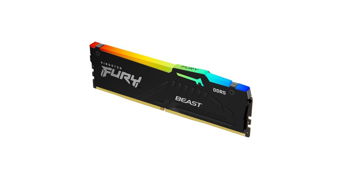 KingSton Fury Beast RGB Single 8GB DDR5 5200MT/s-CL40 Desktop Memory