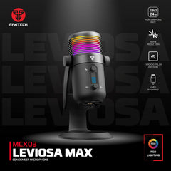 Fantech Mcx03 Leviosa Max Condenser Microphone Black