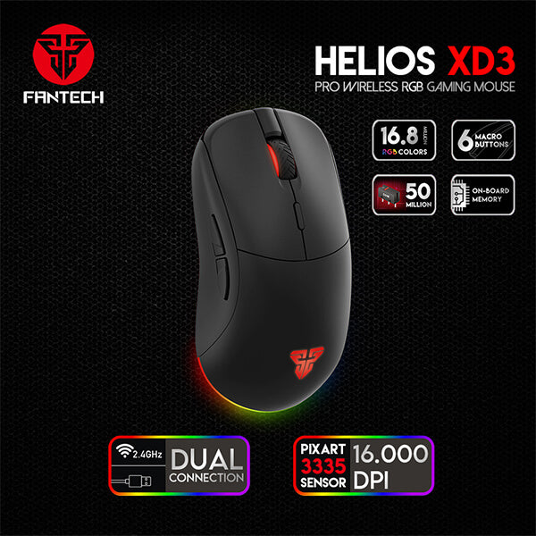 Fantech Helios XD3 Macro RGB Gaming Mouse