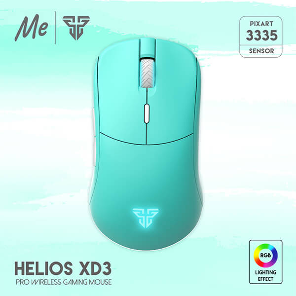 Fantech Helios XD3 Mint Edition Macro RGB Gaming Mouse