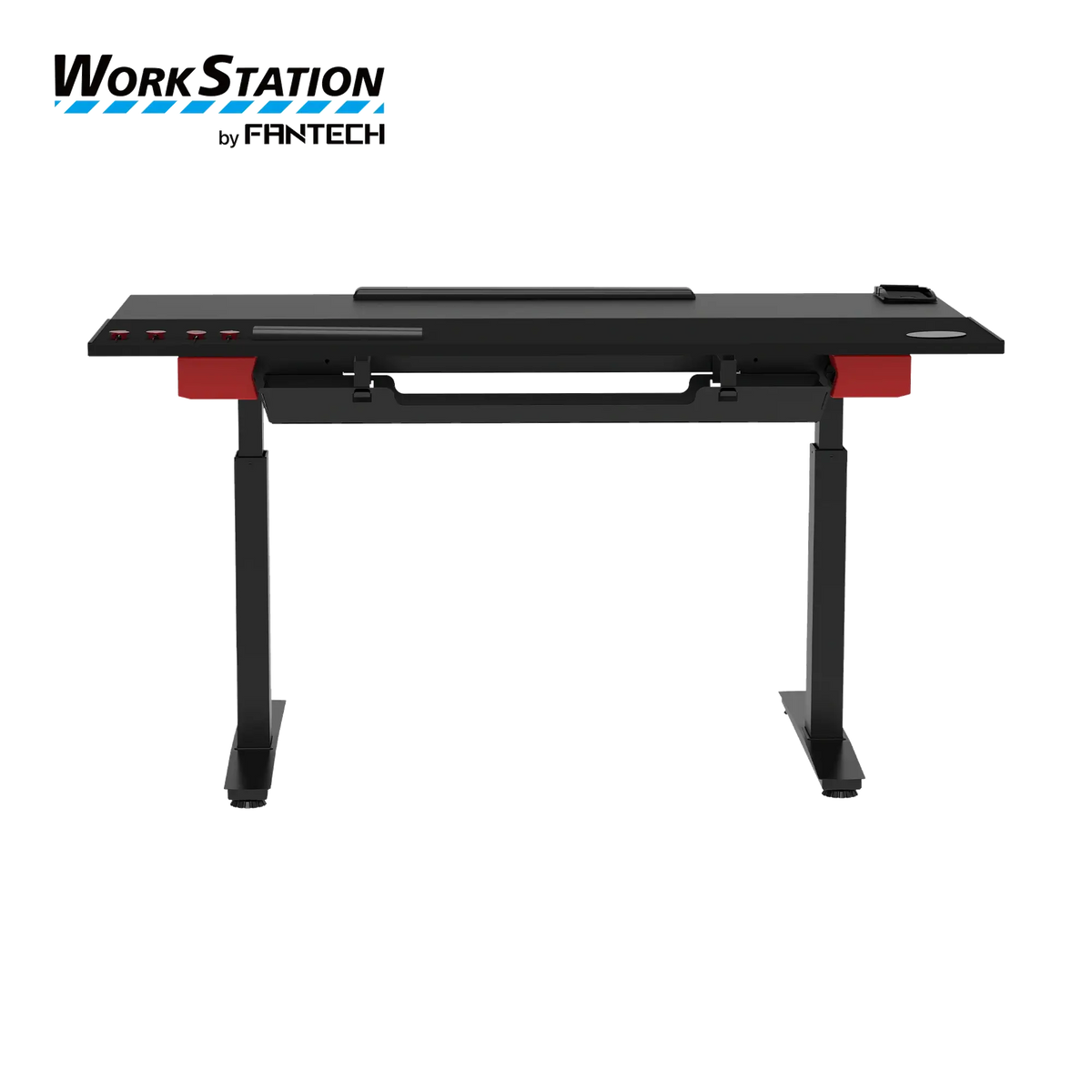 FANTECH DW314 WORK STATION DUAL-MOTOR ADJUSTABLE RISING DESK-ZURICH - BLACK