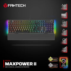 FANTECH MK894 MAX POWER II MECHANICAL GAMING KEYBOARD YALLOW SWITCH