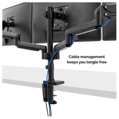 Fellowes Platinum Series Adjustable Triple Monitor Arm