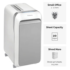 Fellowes PowerShred LX221 Shredder, Micro Cut, Shreds Up to 20 sheets