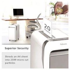 Fellowes PowerShred LX221 Shredder, Micro Cut, Shreds Up to 20 sheets