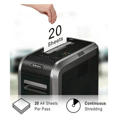 Fellowes Powershred 125Ci Shredder, Cross Cut, Shreds 20 sheets