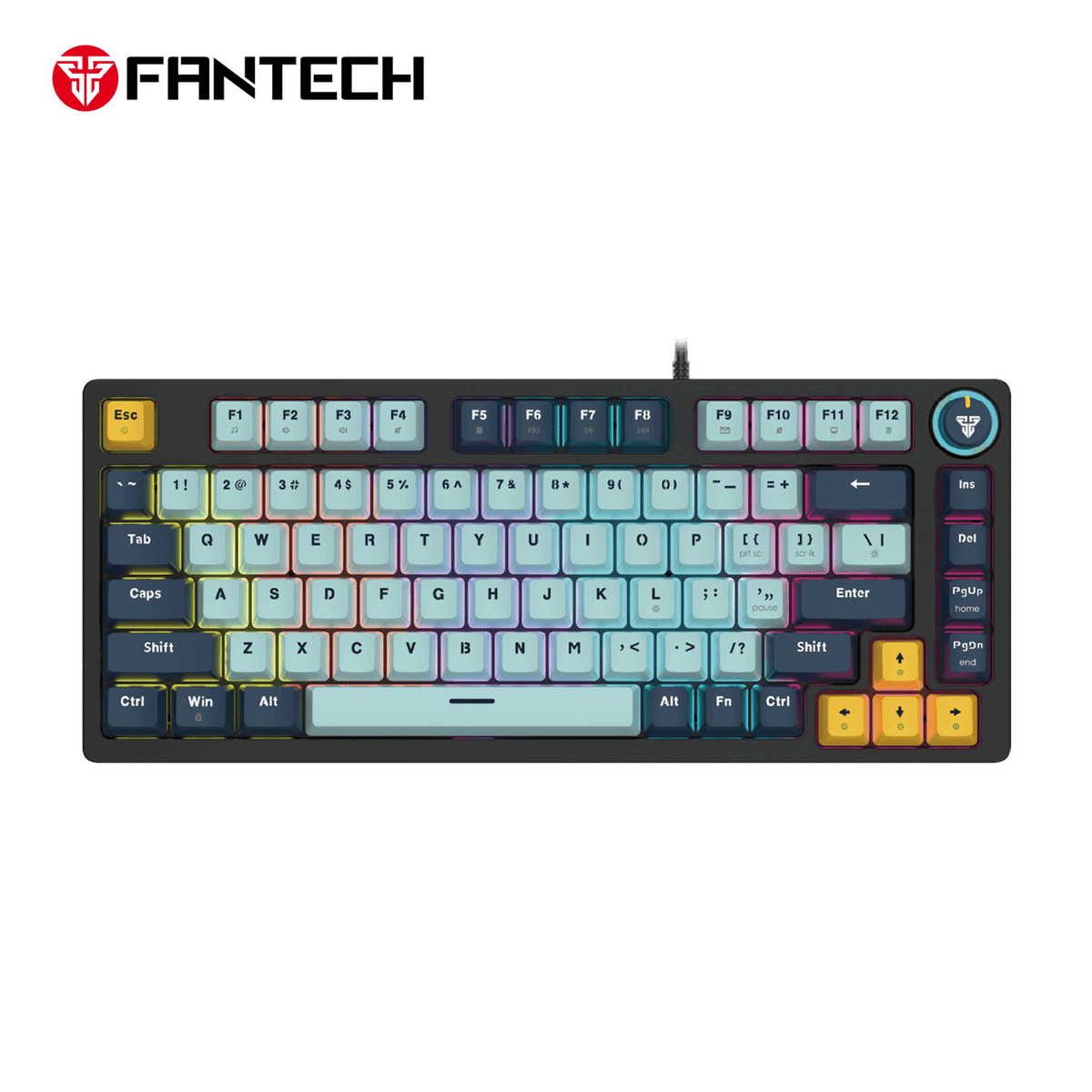 FANTECH ATOM81 MK875V2 MECHANICAL GAMING KEYBOARD – MIZU SERIES SKY BLUE