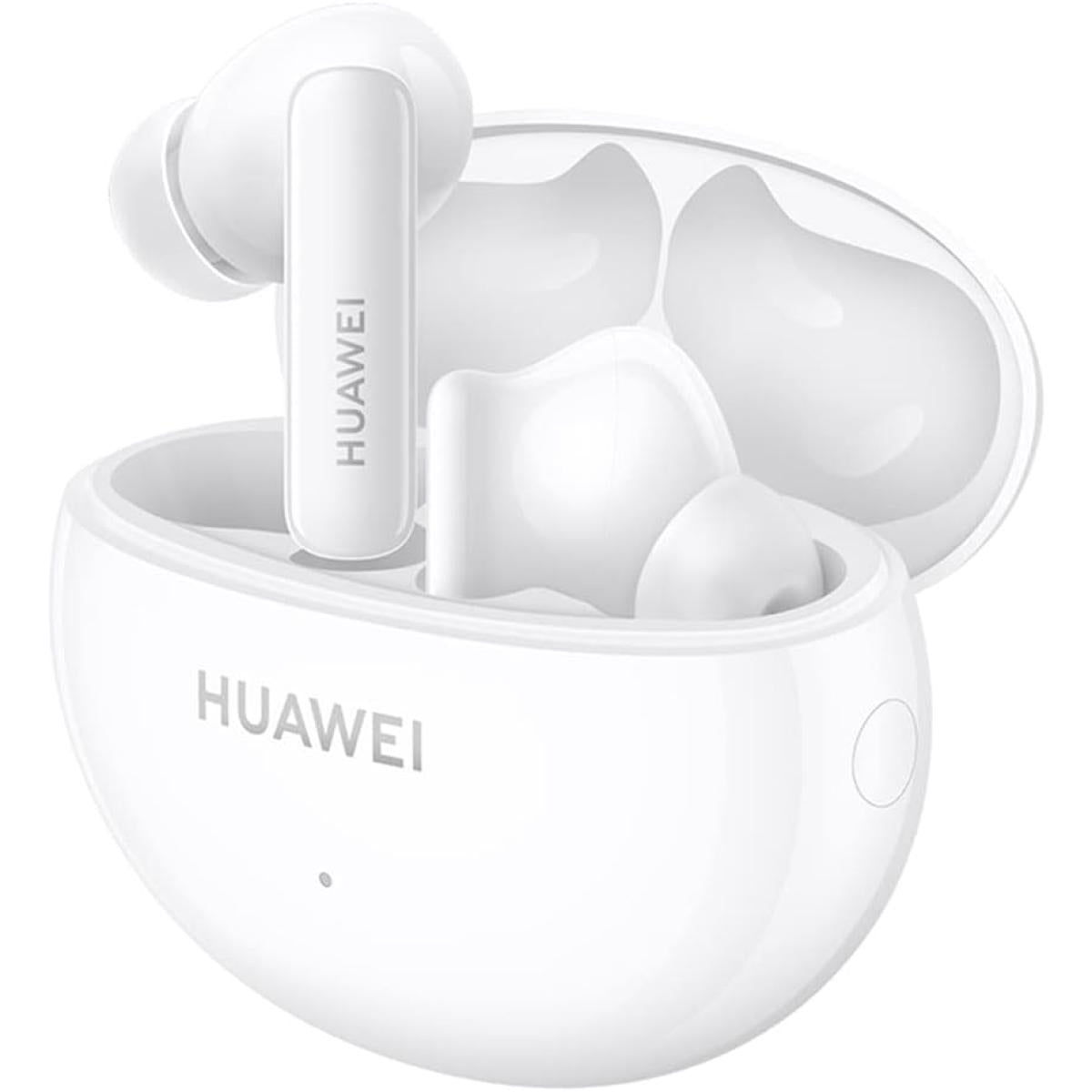 Huawei Freebuds 5i Wireless Earphone, Tws Bluetooth Earbuds, Hi Res Sound, Multi Mode Noise Cancellation, 28hr Battery Life, Water Resistance, Comfort Wear White