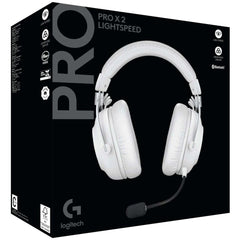 Logitech G PRO X 2 Lightspeed Wireless (White) 7.1 Surround Gaming Headset, Tri Mode (Bluetooth/2.4GHz/3.5mm) Detachable Boom Mic, 50mm Graphene Drivers, DTS:X Headphone 2.0, Up To 50 Hours Battery, For PC, PS5, PS4 | G PRO X 2 Lightspeed Wireless White |