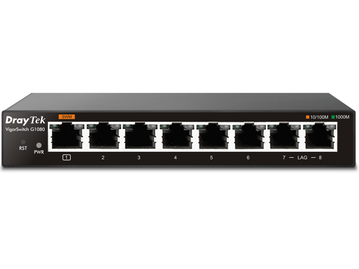 Vigor Switch G1080 8-Port Smart Lite Managed Gigabit Switch