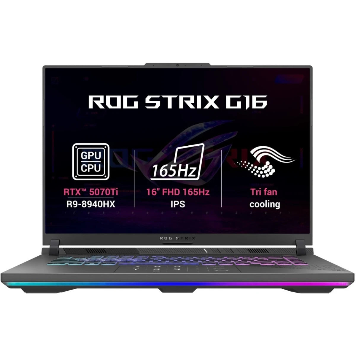 ASUS RGB NVMe PCIe laptop for portable computing