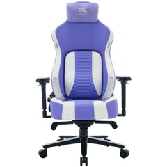 Proove Gaming Geek Gaming Chair White/Purple – Metal Frame, 4D Armrests, Class 4 Gas Lift