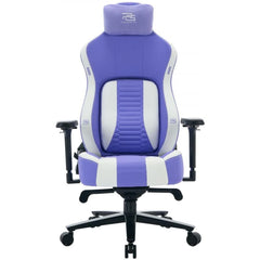 Proove Gaming Geek Gaming Chair White/Purple – Metal Frame, 4D Armrests, Class 4 Gas Lift